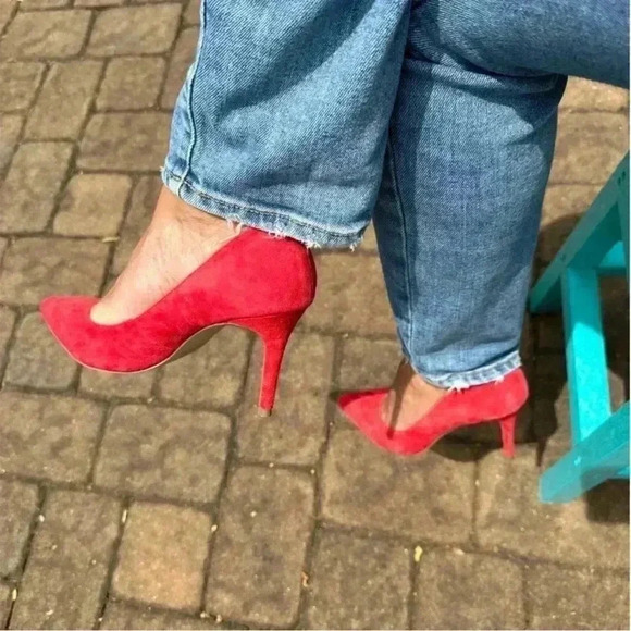 CHARLES DAVID womens Vibe Pump, Hot Red, 7.5  US used like new worn once - Picture 10 of 10